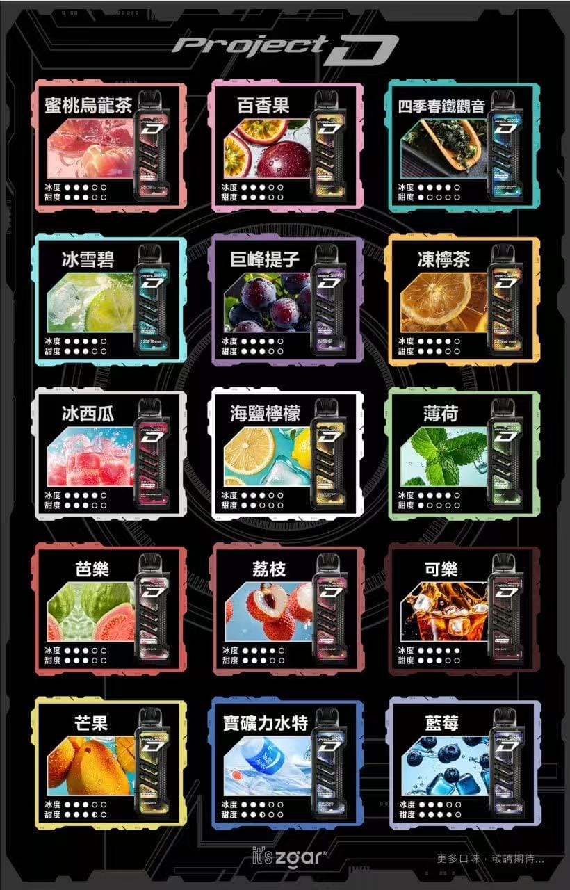 Zgar冰熊卡帶15000口 拋棄式電子菸 可調節功率主視覺